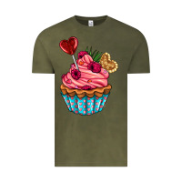 Vintage Olive valentines day cupcake Vintage Tee - AdoDesignShop