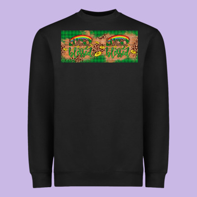 St. Patrick's Day Western  Lucky And Blessed Heavyweight Sweatshirt Designed By Artiststas