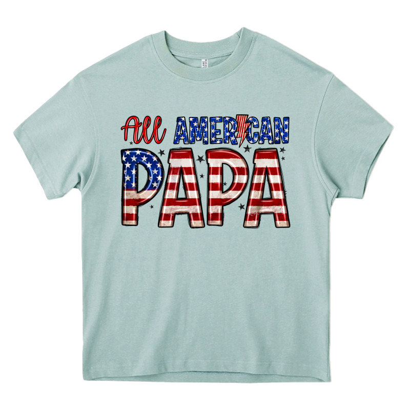 All American Papa Heavy Core Tee by Zillion Design Studio | Teevron