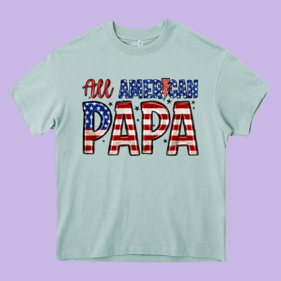 All American Papa Heavy Core Tee Designed By Zillion Design Studio