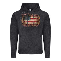 Vintage Black Old Leopard American Flag Frame Vintage Hoodie - Bettercallsaul