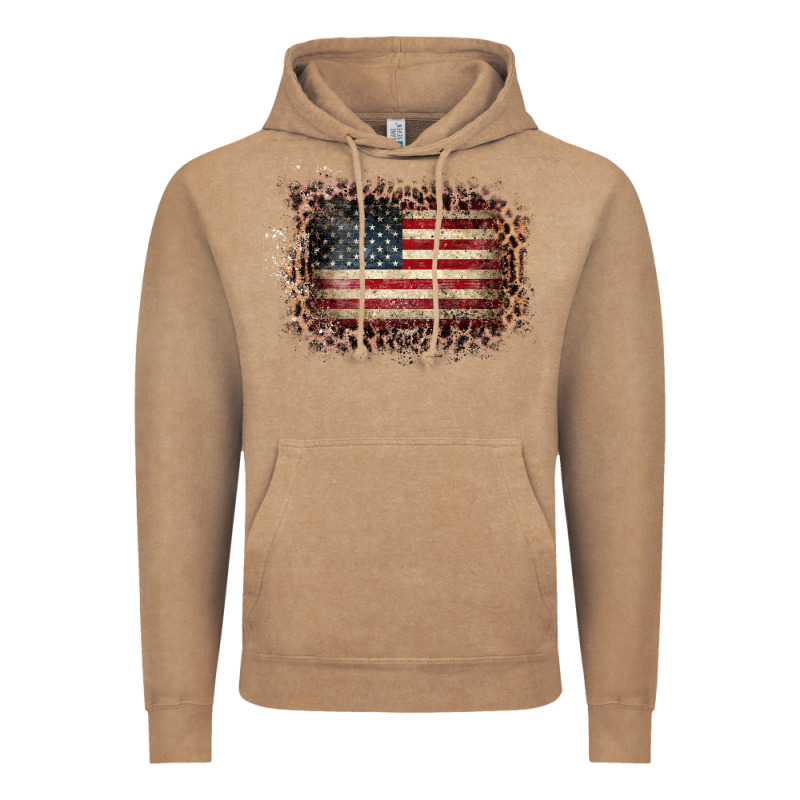 Old Leopard American Flag Frame Vintage Hoodie by Bettercallsaul | Teevron