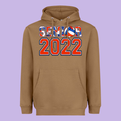 Senior Volleyball Custom Heavyweight Hoodie Designed By Jasminsmagicworld