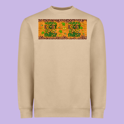 Western St. Patrick's Day One Lucky Nurse Heavyweight Sweatshirt Designed By Artiststas