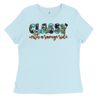 Baby Blue classy with a savage side Ladies Tee - JahusDesignShop