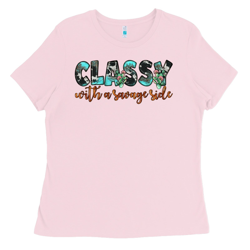 Classy With A Savage Side Ladies Tee by JahusDesignShop | Teevron