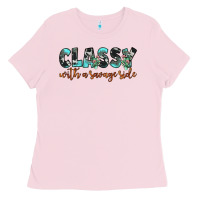 Bubblegum Pink classy with a savage side Ladies Tee - JahusDesignShop