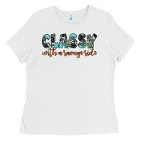 White classy with a savage side Ladies Tee - JahusDesignShop
