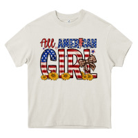 Cream all american girl Heavy Core Tee - Zillion Design Studio