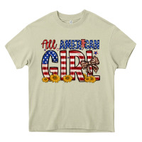 Mossy all american girl Heavy Core Tee - Zillion Design Studio