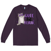 Plum cute but feral Long Sleeve Tee - MaliasSmallBusiness