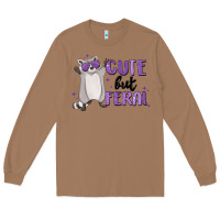 Toasted Coconut cute but feral Long Sleeve Tee - MaliasSmallBusiness