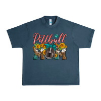 Midnight Navy pittbull mom Urban Heavy Tee - Artiststas