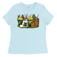 Baby Blue hunter coffee cups Ladies Tee - Zillion Design Studio