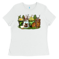 White hunter coffee cups Ladies Tee - Zillion Design Studio