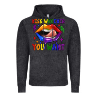 Vintage Black kiss whoever you want Vintage Hoodie - JahusDesignShop