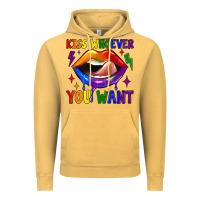 Vintage Mustard kiss whoever you want Vintage Hoodie - JahusDesignShop