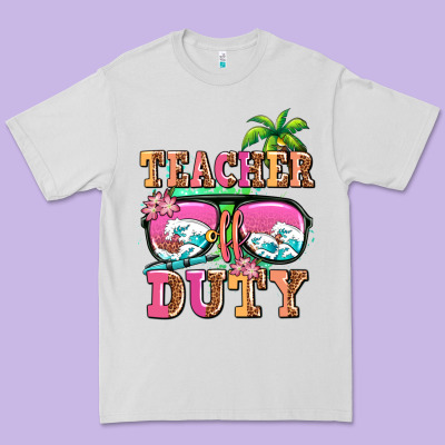 Teacher Off Duty Premium Tee Designed By Adodesignshop