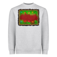 Heather Grey christmas lights background Heavyweight Sweatshirt - AdoDesignShop