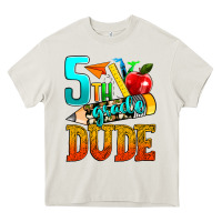 Cream 5th grade dude Heavy Core Tee - texasbilliewilder