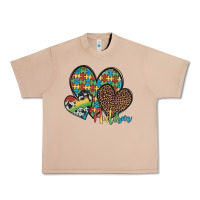 Burro autism hearts leopard cowhide Urban Heavy Tee - Artiststas