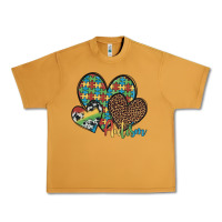 Peanut Butter autism hearts leopard cowhide Urban Heavy Tee - Artiststas