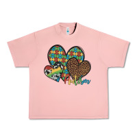 Salmon autism hearts leopard cowhide Urban Heavy Tee - Artiststas