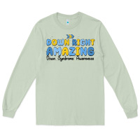 Matcha down right amazing down syndrome awareness Long Sleeve Tee - MaliasSmallBusiness