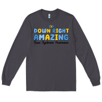 Smoke down right amazing down syndrome awareness Long Sleeve Tee - MaliasSmallBusiness