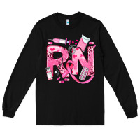 Breast Cancer Rn Registered Nurse Long Sleeve Tee | Teevron