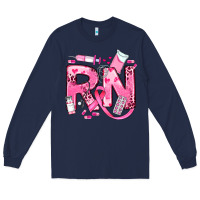 Navy breast cancer rn registered nurse Long Sleeve Tee - JahusDesignShop