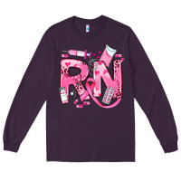 Plum breast cancer rn registered nurse Long Sleeve Tee - JahusDesignShop