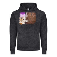 Wood Cowhide Pattern Vintage Hoodie | Teevron