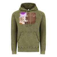 Vintage Olive Wood Cowhide Pattern Vintage Hoodie - Bettercallsaul