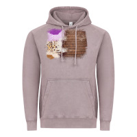 Vintage Zinc Wood Cowhide Pattern Vintage Hoodie - Bettercallsaul