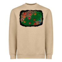 Mushroom green buffalo plaid christmas background Heavyweight Sweatshirt - AdoDesignShop