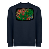 Navy green buffalo plaid christmas background Heavyweight Sweatshirt - AdoDesignShop