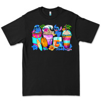 Black stitch summer coffee cups Premium Tee - Zillion Design Studio