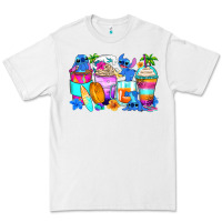White stitch summer coffee cups Premium Tee - Zillion Design Studio