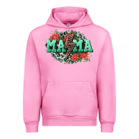 Fuchsia Pink Mama rock lightning bolt Mother's Day Urban Hoodie - CowGirlArtShop