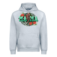 Heather Grey Mama rock lightning bolt Mother's Day Urban Hoodie - CowGirlArtShop