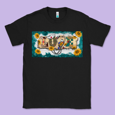 Western Love Nurse License Plate Template Classic Tee Designed By Barkaloodesign