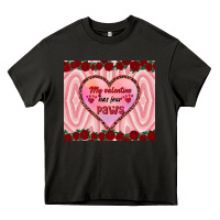 Asphalt my valentine has four paws Heavy Core Tee - RanaPortraitStore