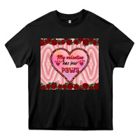 Black my valentine has four paws Heavy Core Tee - RanaPortraitStore