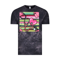 Cloud Black Nurse Stethoscope Seamless Pattern Vintage Tee - BundleAndBundleShop