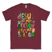 Burgundy jesus is the reason for the season Classic Tee - CowhideDigitalArt