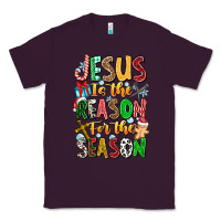 Plum jesus is the reason for the season Classic Tee - CowhideDigitalArt