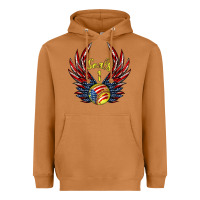 Meerkat angel wings softball Heavyweight Hoodie - Jasminsmagicworld
