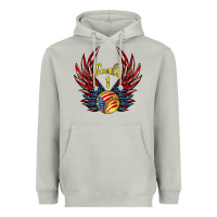Moon Dust angel wings softball Heavyweight Hoodie - Jasminsmagicworld