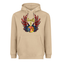 Mushroom angel wings softball Heavyweight Hoodie - Jasminsmagicworld